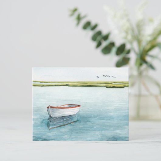 Verankerde bay I Briefkaart (Staand voorkant)