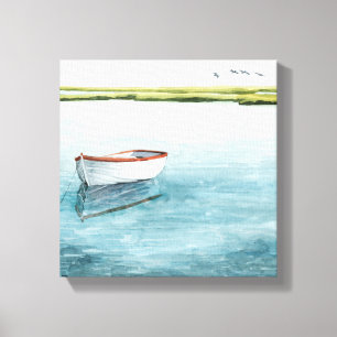 Verankerde bay I Canvas Afdruk