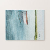 Verankerde bay I Legpuzzel (Horizontaal)