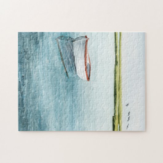 Verankerde bay I Legpuzzel (Horizontaal)