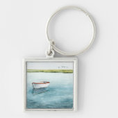 Verankerde bay I Sleutelhanger (Voorkant)