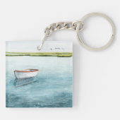 Verankerde bay I Sleutelhanger (Achterkant)