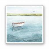 Verankerde bay I Sticker (Voorkant)