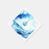 Verankerde liefde nautische jongen Baby shower Servet (Hoek)