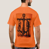 "Verankerde liefde: realistisch portret van een ro T-shirt (Achterkant)