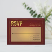 Verankerde Nautical Wedding Seashell | Bourgogne RSVP Kaartje (Staand voorkant)