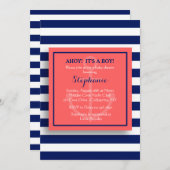 Verankerde Nautische Uitnodiging (Voorkant / Achterkant)