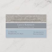 Verankerde neutraal visitekaartje (Achterkant)