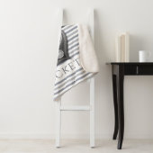 Verankerde strepen sherpa deken (In situ)