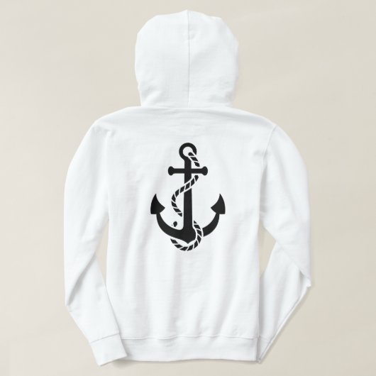 Verankerde trui hoodie (Design achterkant)