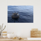 Verankerde zeemijn poster (Keuken)