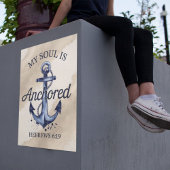 Verankerde ziel Hebreeën 6:19 Bijbelvers Poster