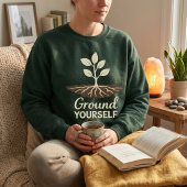 Verankering Mindfulness Plant Wortels Trui