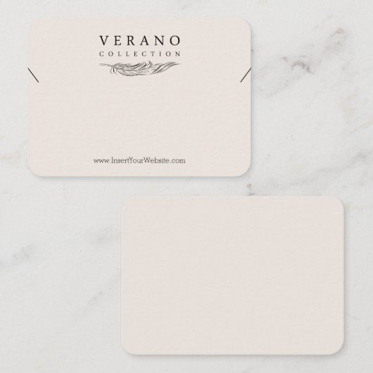 Verano Mighty Bracelet/Anklet Horizontal Visitekaartje (Voorkant / Achterkant)