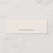 Verano Mini die horizontaal ligt Mini Visitekaartje (Achterkant)