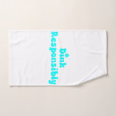 Verantwoord drinken - Grappig Pickleball cadeau Handdoek (Handdoek)