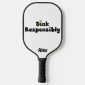 Verantwoord drinken - Grappig Pickleball cadeau Paddle (Achterkant)