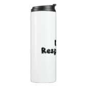 Verantwoord drinken - Grappig Pickleball cadeau Thermosbeker (Gedraaid links)