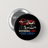 Verantwoorde Wetten Redden Levens Ronde Button 5,7 Cm (Voorkant /achterkant)