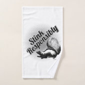 Verantwoordelijk blijven bad handdoek (Handdoek)