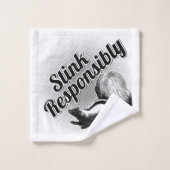 Verantwoordelijk blijven bad handdoek (Wasdoekje)