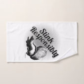 Verantwoordelijk blijven bad handdoek (Handdoek)