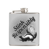 Verantwoordelijk blijven heupfles (Voorkant)