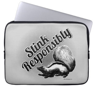 Verantwoordelijk blijven laptop sleeve