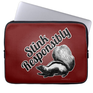 Verantwoordelijk blijven laptop sleeve
