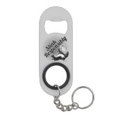 Verantwoordelijk blijven sleutelhanger flessenopener (Achterkant)