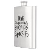Verantwoordelijk drinken flacon (Links)
