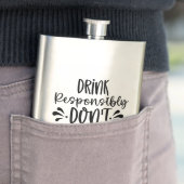 Verantwoordelijk drinken flacon (Voorbeeld)