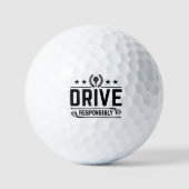 Verantwoordelijk rijden golfballen (Voorkant)