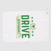 Verantwoordelijk rijden golfhanddoek (Horizontaal)