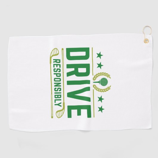 Verantwoordelijk rijden golfhanddoek (Horizontaal)