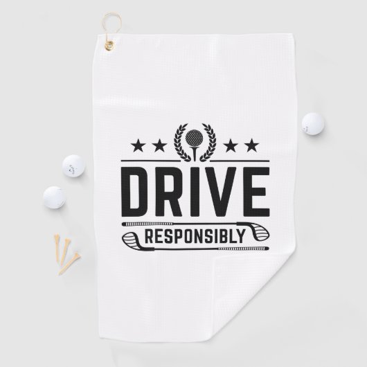 Verantwoordelijk rijden golfhanddoek (Insitu)