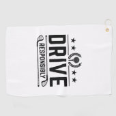 Verantwoordelijk rijden golfhanddoek (Horizontaal)