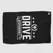 Verantwoordelijk rijden golfhanddoek (Horizontaal)