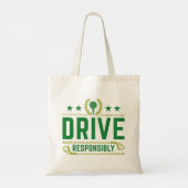 Verantwoordelijk rijden tote bag (Achterkant)