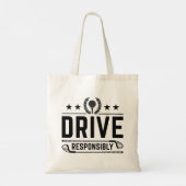 Verantwoordelijk rijden tote bag (Achterkant)