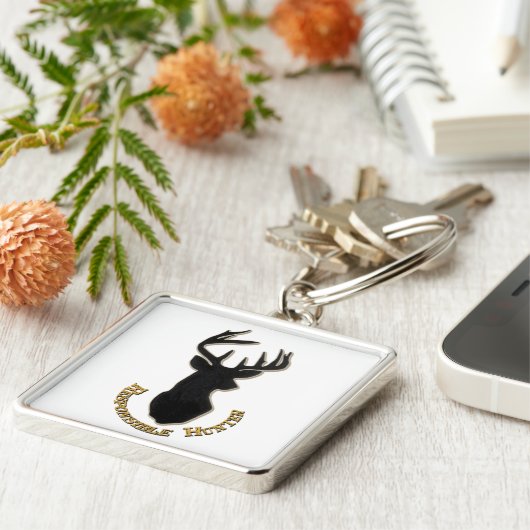 Verantwoordelijk Sleutelhanger Hunter Deer Pattern (Zijkant)
