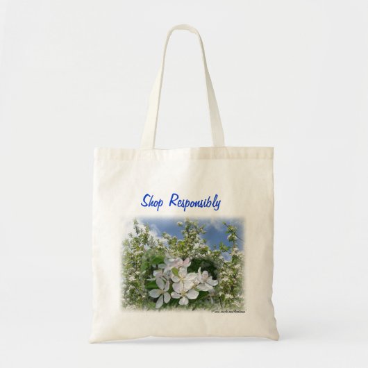 Verantwoordelijk winkelen tote bag (Voorkant)