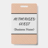 Verantwoordelijke "GEMACHTIGDE GASTEN"-badge Badge (Back)