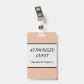 Verantwoordelijke "GEMACHTIGDE GASTEN"-badge Badge (Back with Clip)