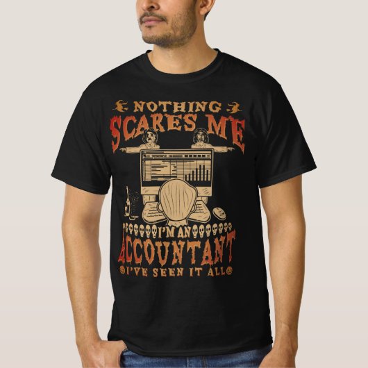 VERANTWOORDELIJKE HALLOWEEN FUNNY ZEGT KOSTUOM. T-SHIRT (Voorkant)