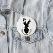 Verantwoordelijke Hunter Deer Pattern-Button Ronde Button 7,6 Cm (In situ)