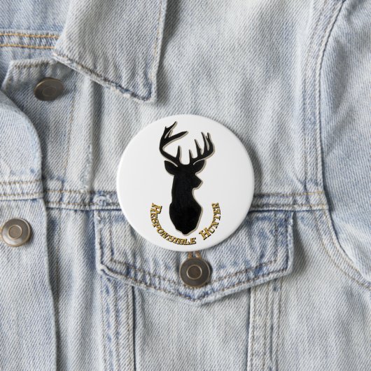 Verantwoordelijke Hunter Deer Pattern-Button Ronde Button 7,6 Cm (In situ)