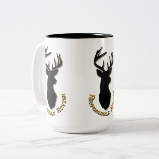 Verantwoordelijke Mok Hunter Deer Pattern (Voorkant links)