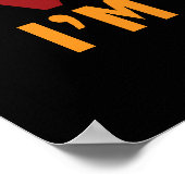 Verantwoordelijke positie - Humoureus Poster afdru (Hoek)