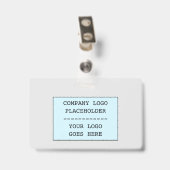 Verantwoordelijke "Registered Visitor"-badge Badge (Achterkant met clip)